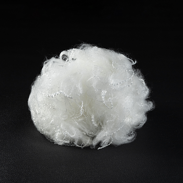 Recycled Siliconized Polyester Staple Fiber: 1.5D × 51mm