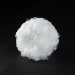 Recycled Siliconized Polyester Staple Fiber: 0.9D × 22mm