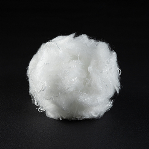 Recycled Siliconized Polyester Staple Fiber: 1.2D × 25mm