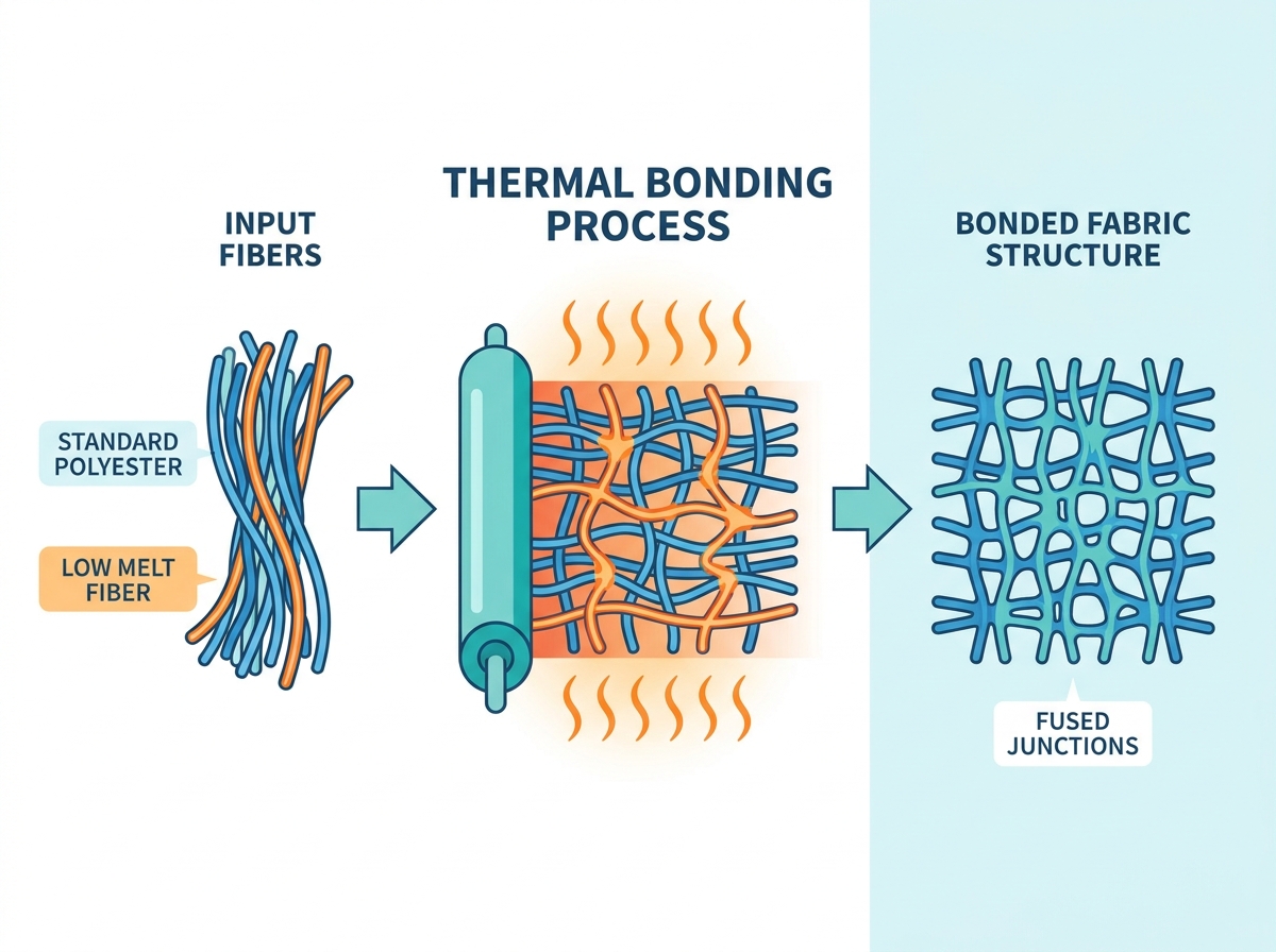 Low Melt Polyester Staple Fiber Thermal Bonding Process