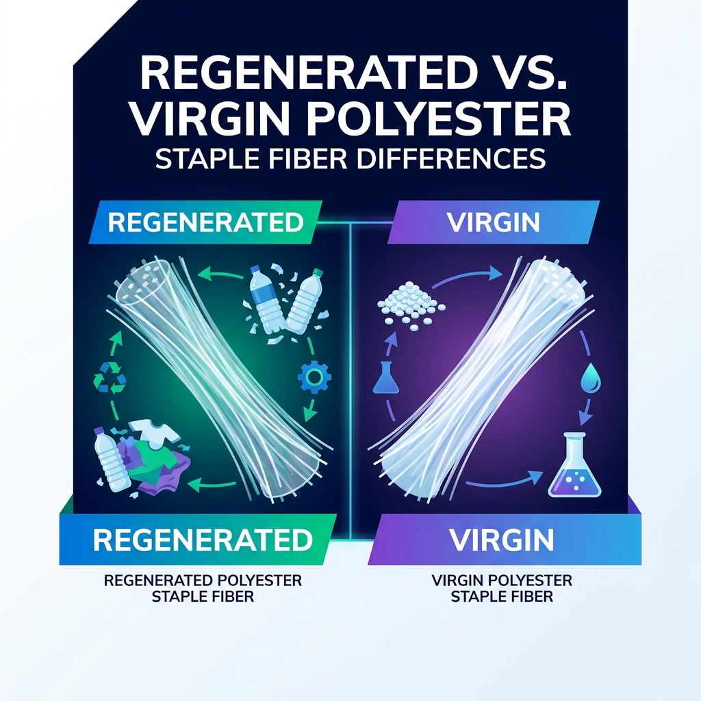 What Is the Difference Between Regenerated and Virgin Polyester Staple Fiber?