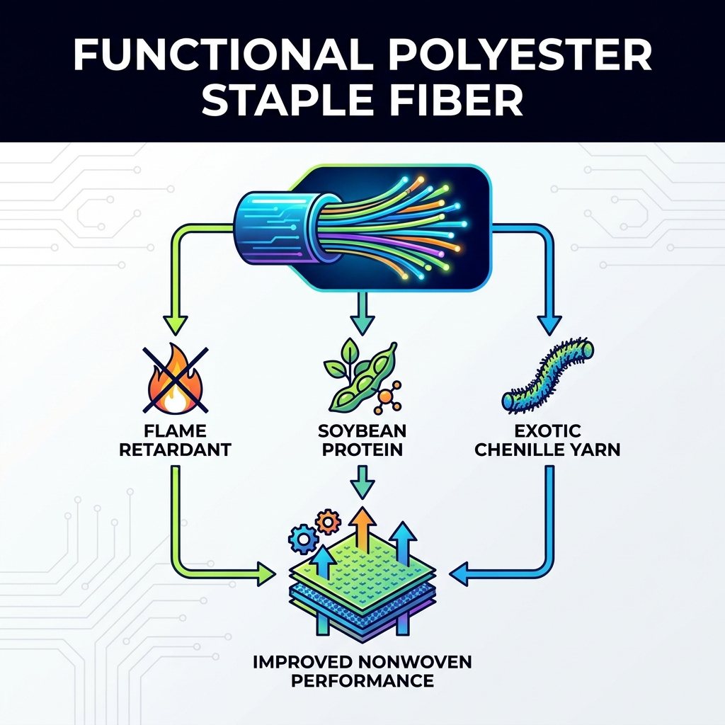 How Does Functional Polyester Staple Fiber Improve Nonwoven Fabric Performance?