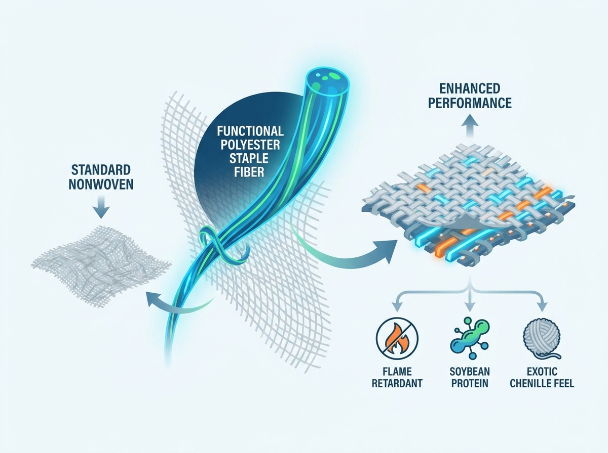 Functional Polyester Staple Fiber in Nonwoven Manufacturing